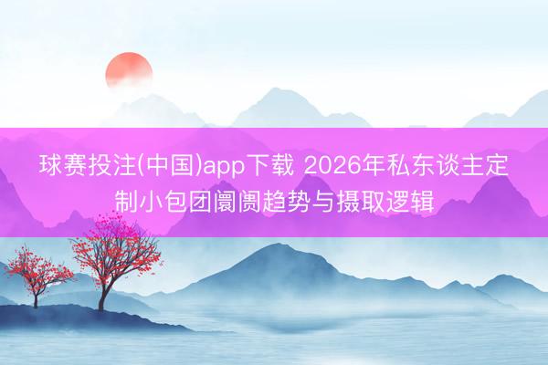 球赛投注(中国)app下载 2026年私东谈主定制小包团阛阓趋势与摄取逻辑