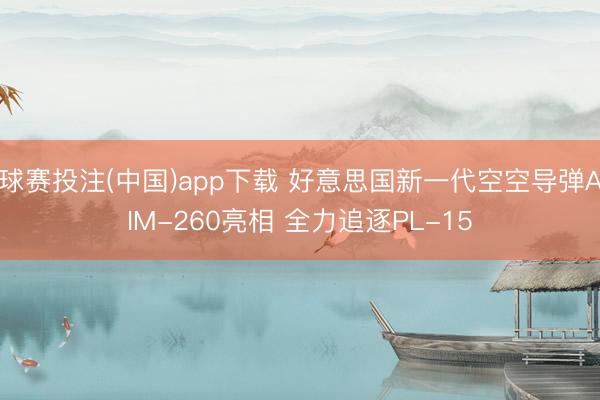 球赛投注(中国)app下载 好意思国新一代空空导弹AIM-260亮相 全力追逐PL-15