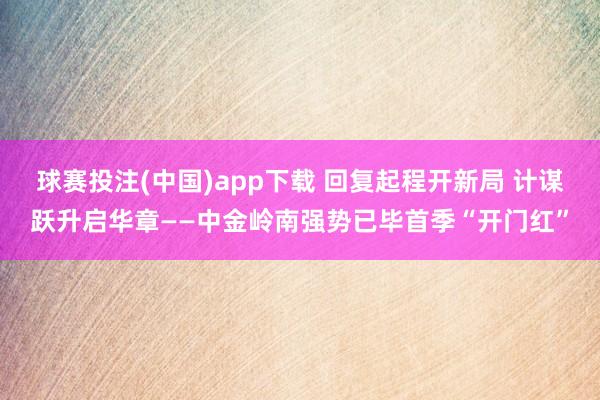 球赛投注(中国)app下载 回复起程开新局 计谋跃升启华章——中金岭南强势已毕首季“开门红”